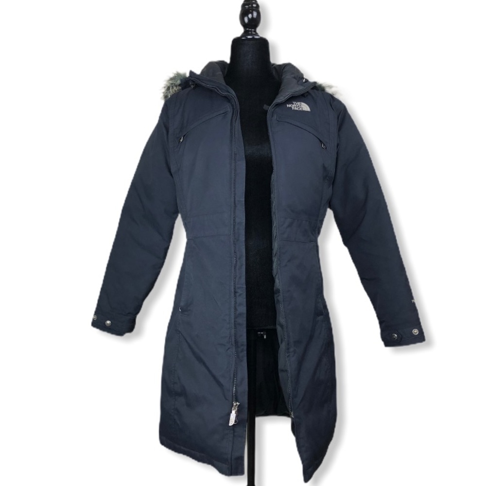 COPY - The North Face TNF Goose Down Black Parka Jacket - Picture 6 of 13